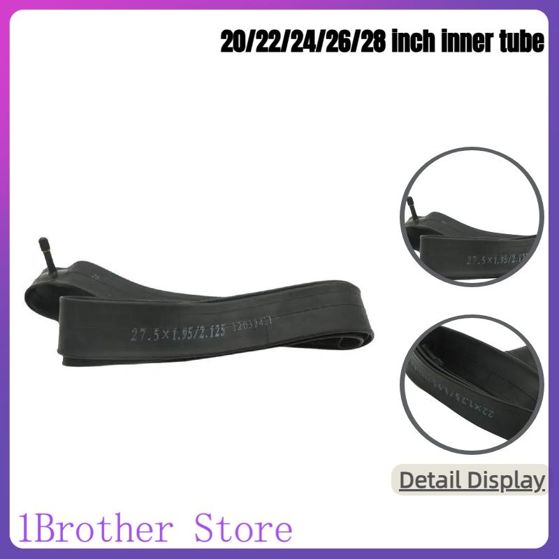Mountain Biking Tube - ยางในสำหรับจักรยานเสือภูเขาและสกู๊ตเตอร์ไฟฟ้า ขนาด 20/22/24/26/27.5/28 นิ้ว เหมาะสำหรับเปลี่ยนยางใน